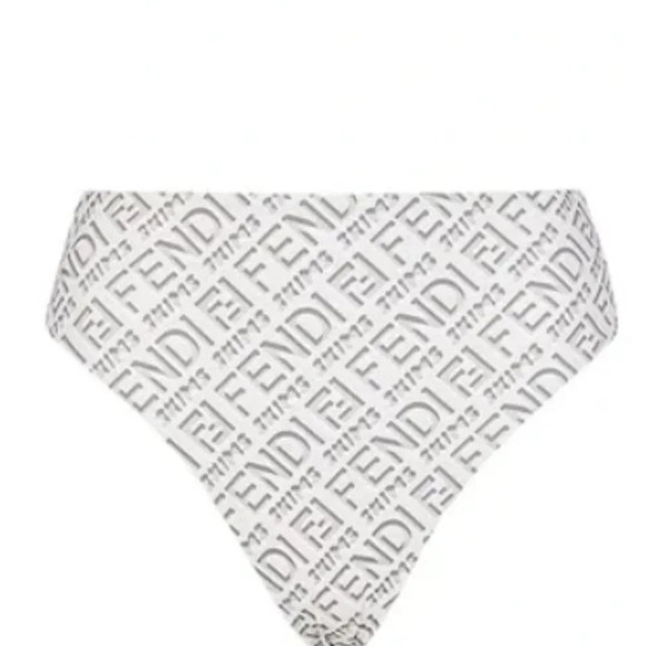 FENDI X SKIMS White Reversible Bikini Bottom NWT New swimwear bathing suit - Picture 3 of 7